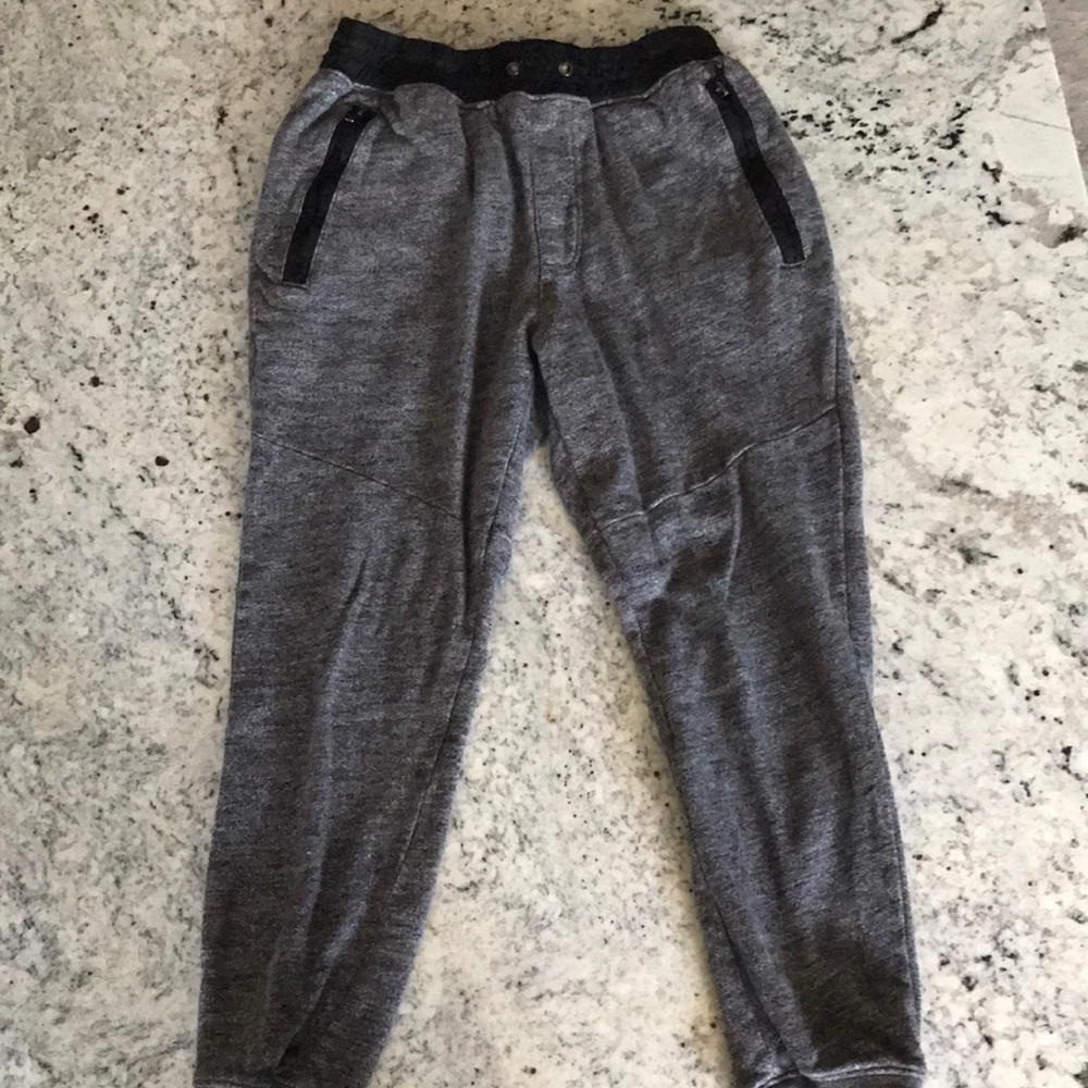 gray joggers
